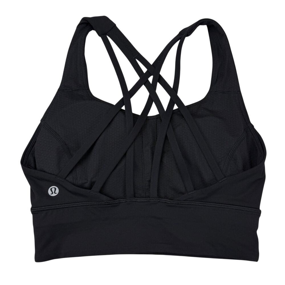 LULULEMON Free To Be Serene Bra Long Line Size 4 Black - Picture 4 of 6